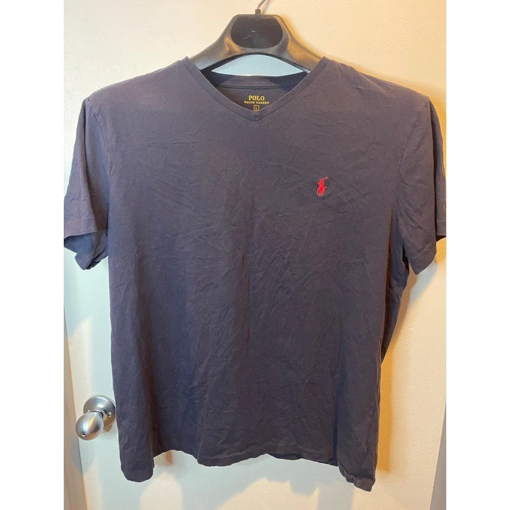 Polo Ralph Lauren Mens T Shirt Size L Blue Short Sleeve